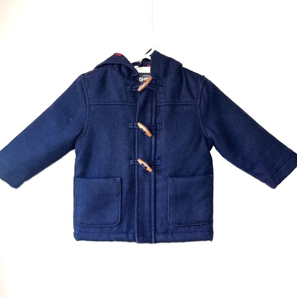 Osh Kosh Baby Hooded Toggle Pea Coat - Picture 2 of 10